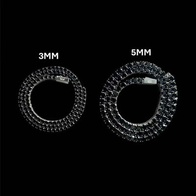 Collana Tennis Nera Luxury - Preziosi Milano 