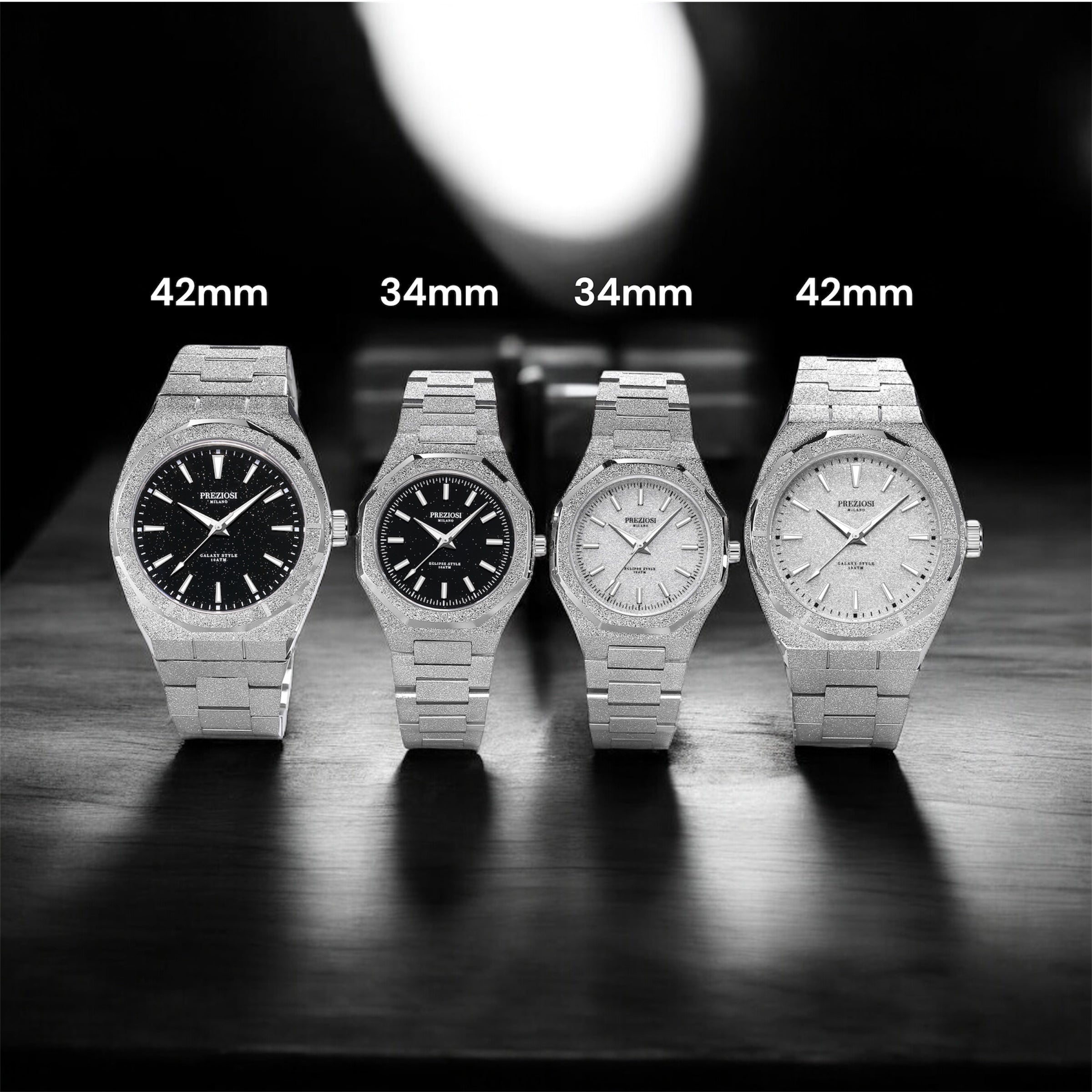 Preziosi Milano Eclipse Full Silver 34mm