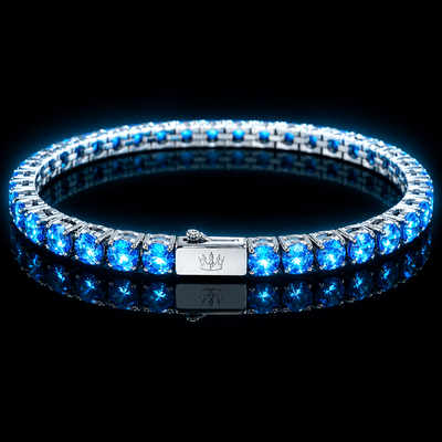 Bracciale Tennis Azzurro