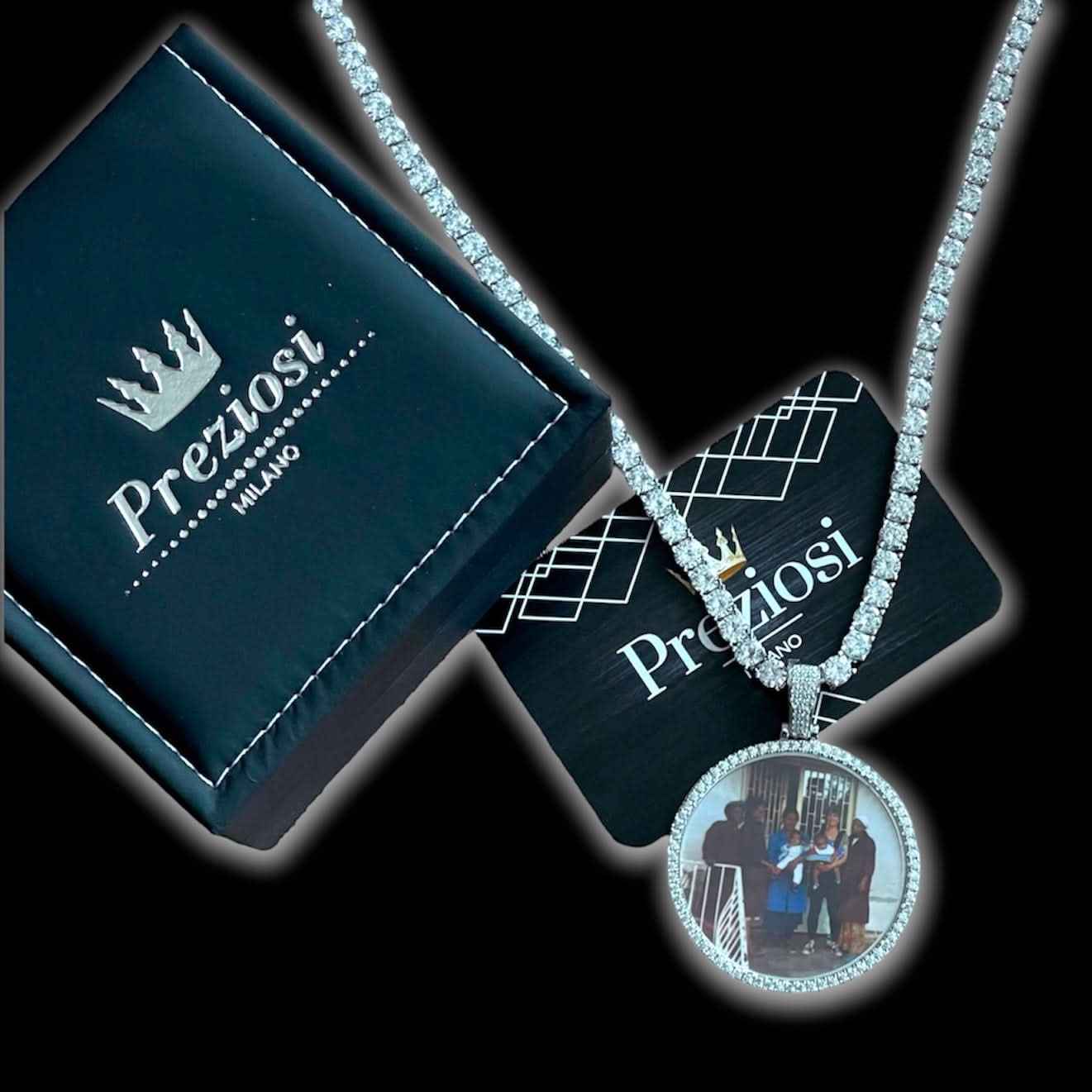 Ciondolo Personalizzato Con Foto o Logo In Argento 925 - Preziosi Milano 