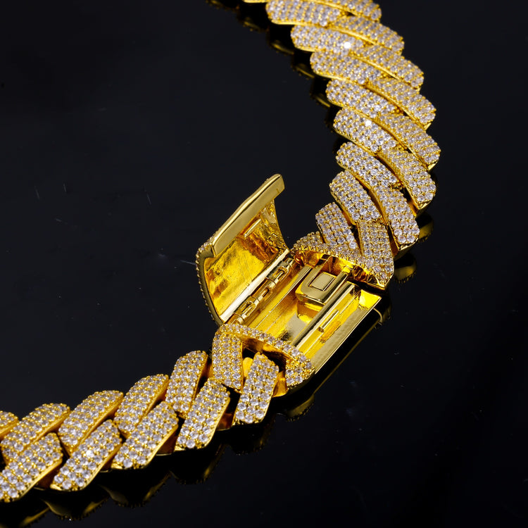 Collana Ice Trap Luxury Gold 14mm - Preziosi Milano 