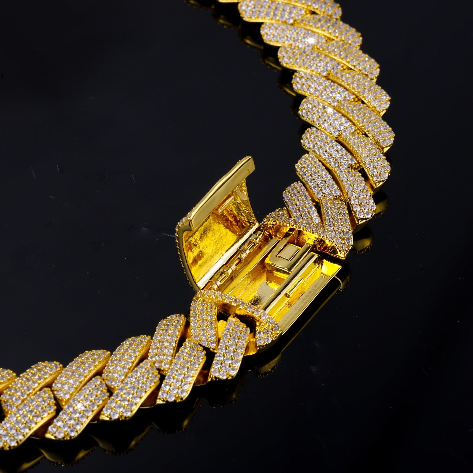 Collana Ice Trap Luxury Gold 14mm - Preziosi Milano 