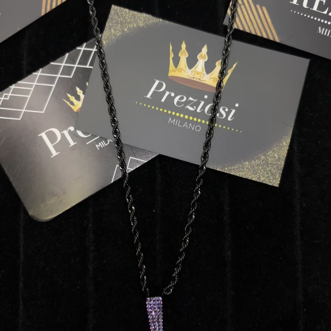 Pendentif Vlone violet