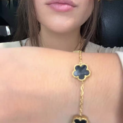 Bracciale Fiori Neri