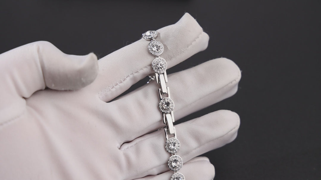 Bracelet Cristal Rhodié