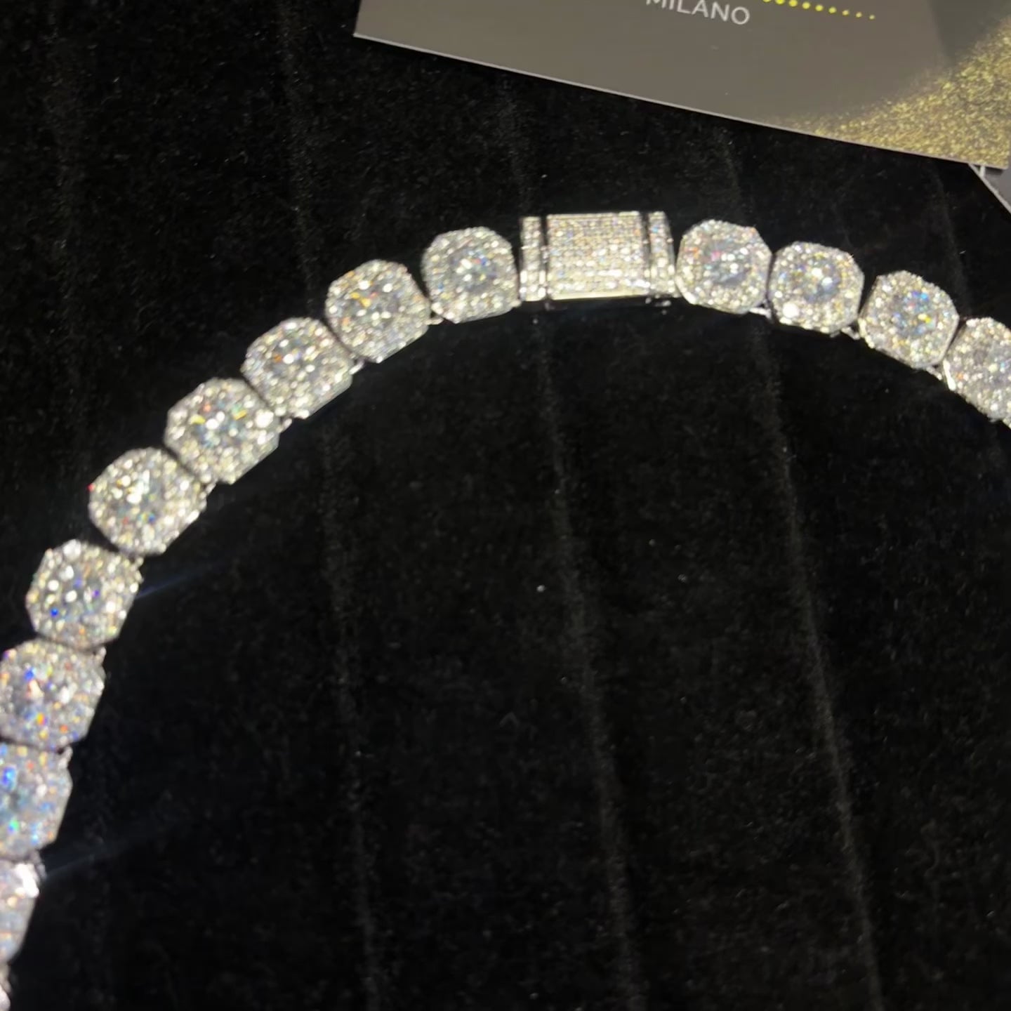 Collier de luxe style glace 11 mm
