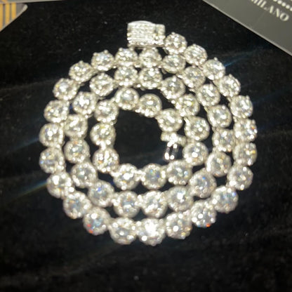 Collier de luxe de 7 mm de style glace