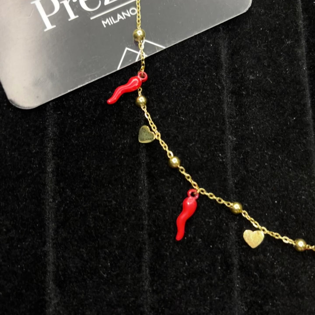 Collana Cornetto Peperoncino Fortuna Napoli