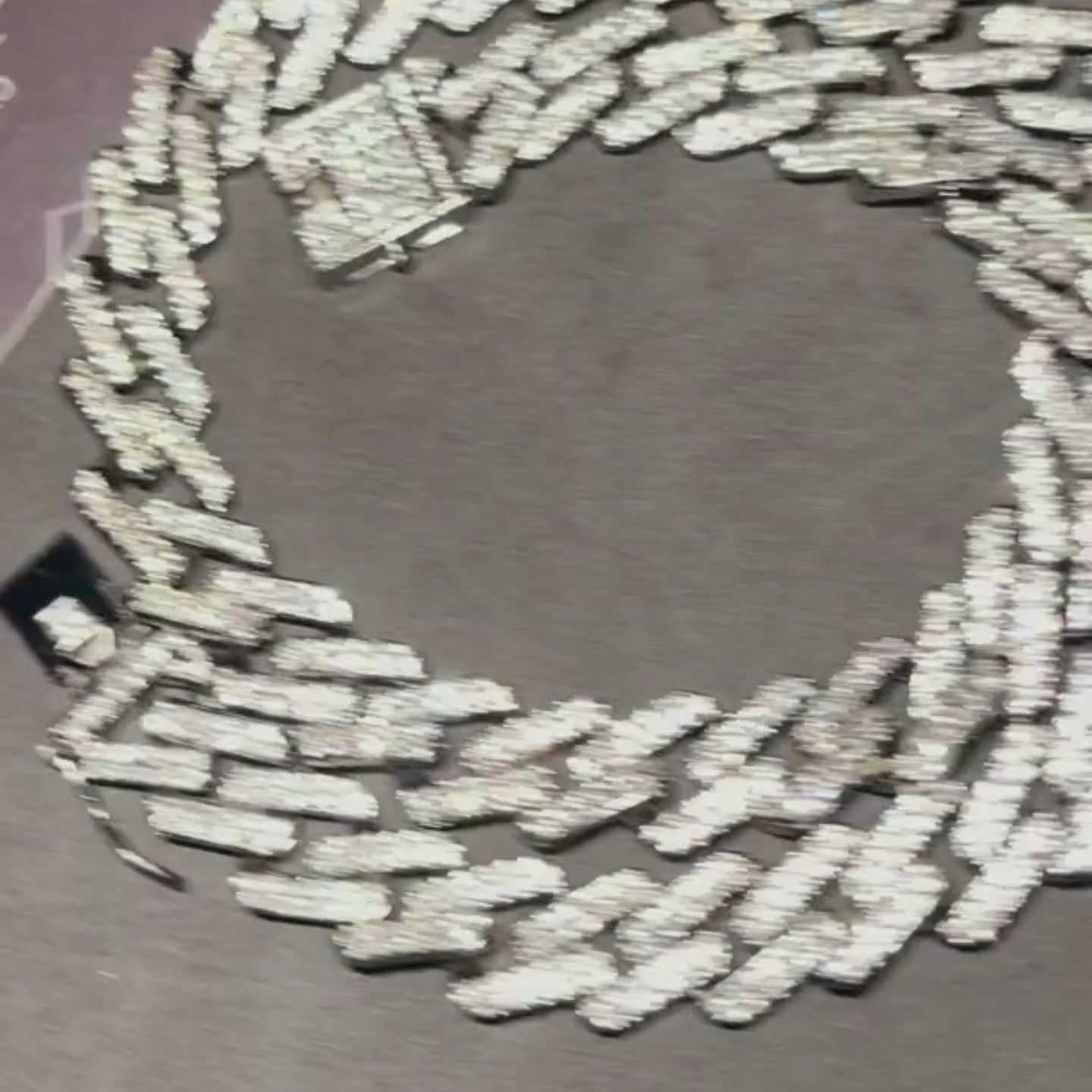 Collar de plata trampa para hielo