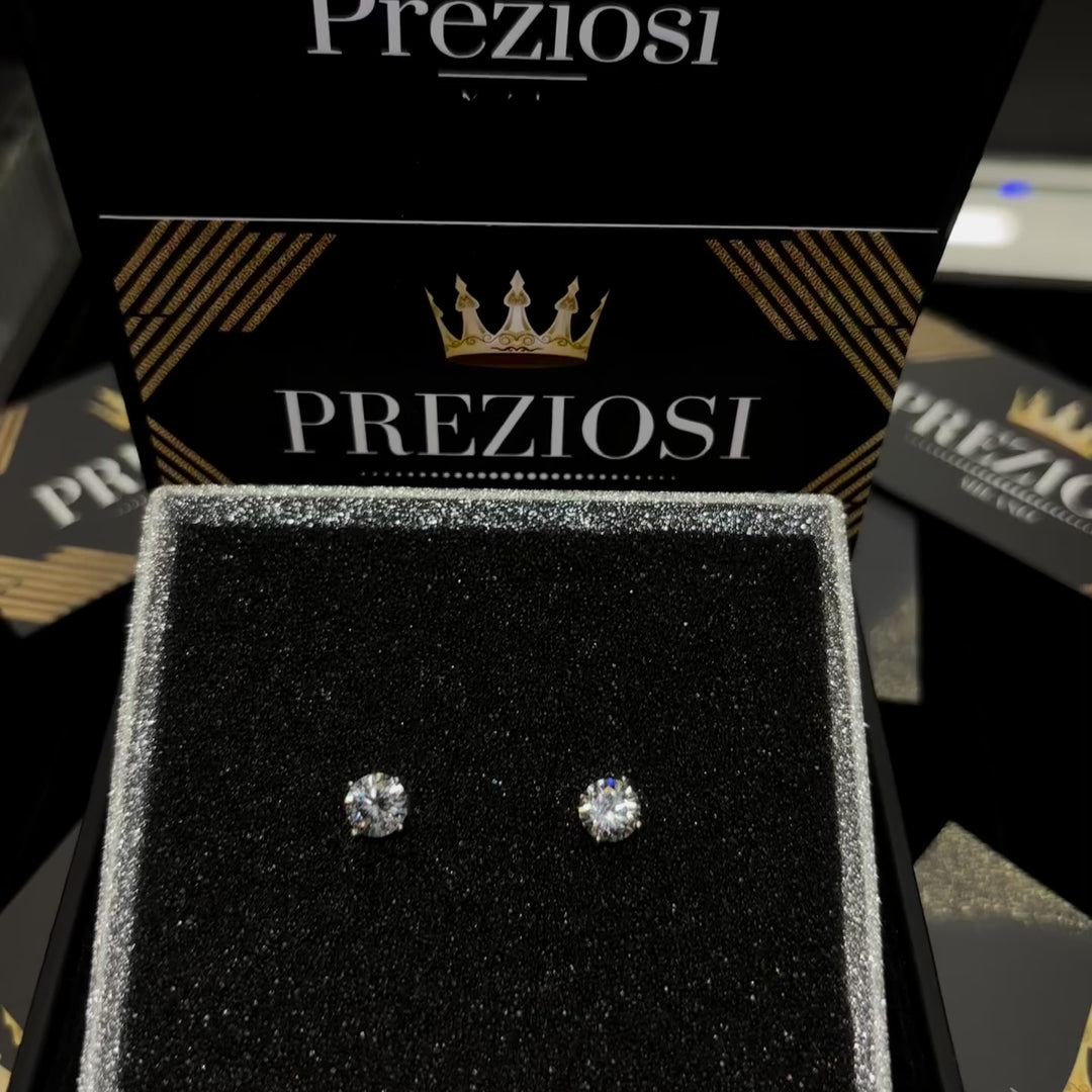 Paire de boucles d'oreilles Crystal Light Point