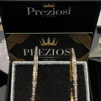 Pendientes de 7cm de Oro Onlope