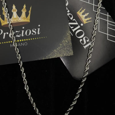 Ciondolo Cross Diamond Argento