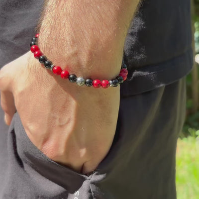 Bracciale Ultras Rosso Nero