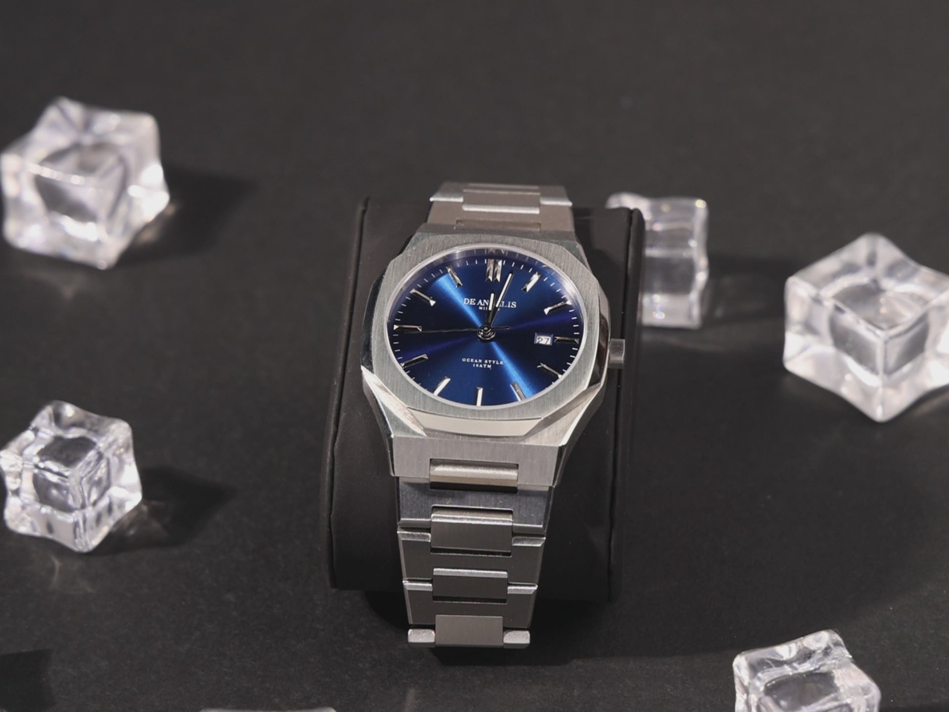 De Angelis Océan Argent Bleu Rayon De Soleil
