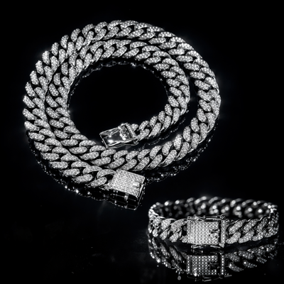 Bracciale Ice Cool Argento 20cm + Collana Ice Fresh Argento