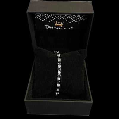Bracciale Tennis Bianco Nero - Preziosi Milano 