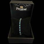 Bracciale Tennis Nero Azzurro - Preziosi Milano 