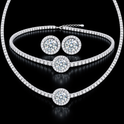 Collana+ Bracciale + Orecchini Diamond Point