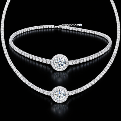 Collana + Bracciale Diamond Point