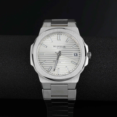 De Angelis Atlantic Silver Bianco Sunray - Preziosi Milano 