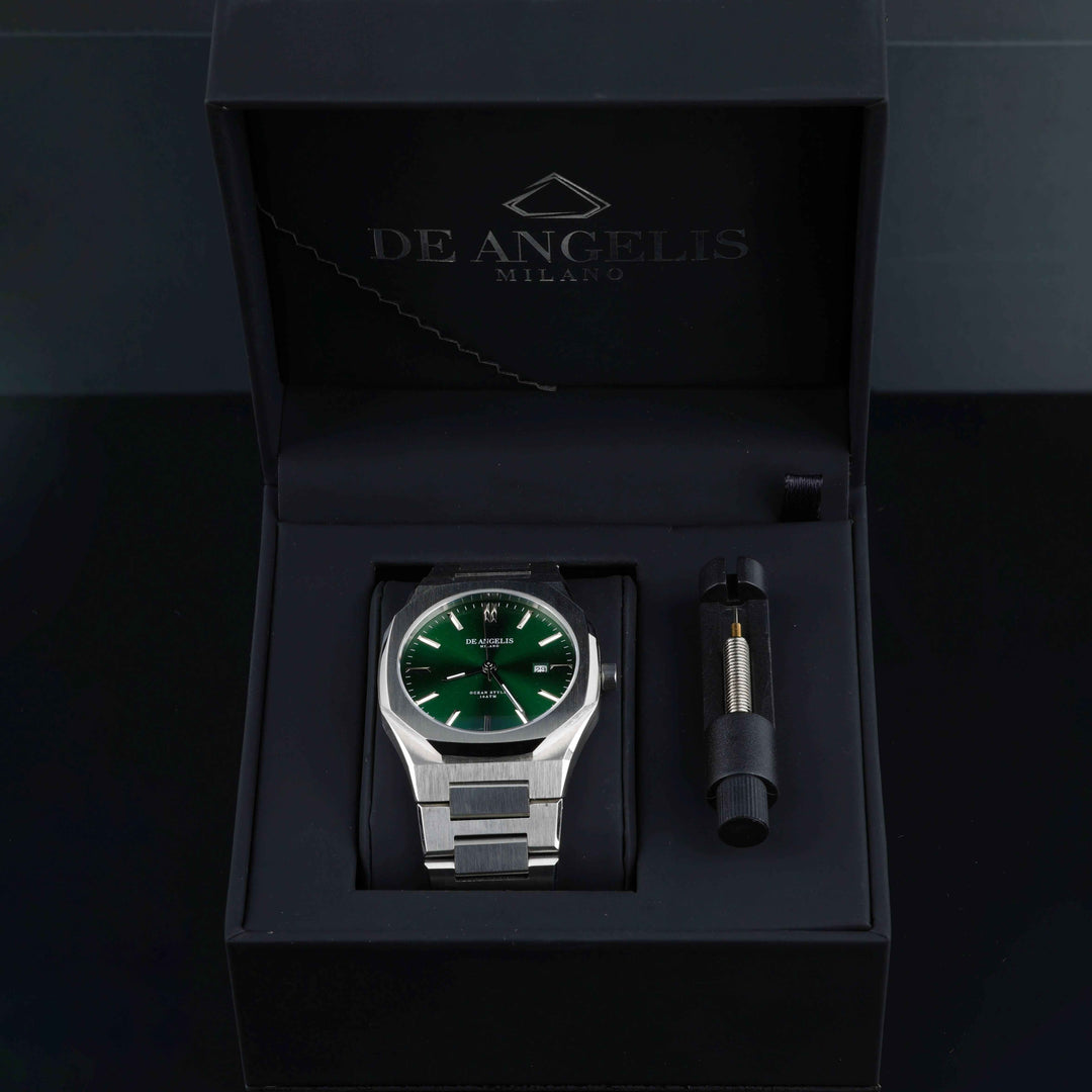 De Angelis Ocean Silver Verde Sunray - Preziosi Milano 