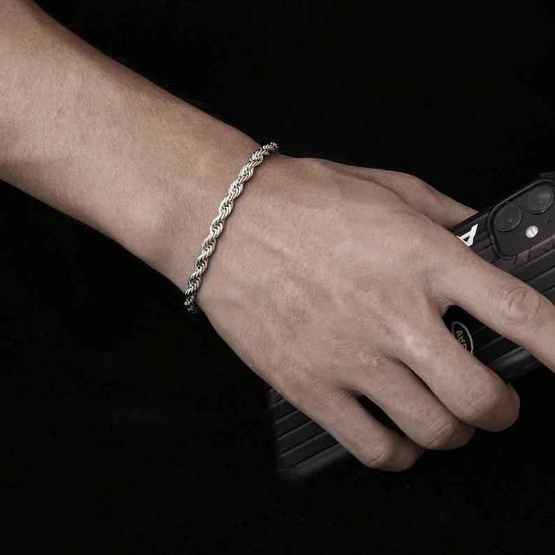 Bracciale Treccia Argento | Braccialetto a Treccia | Preziosi Milano