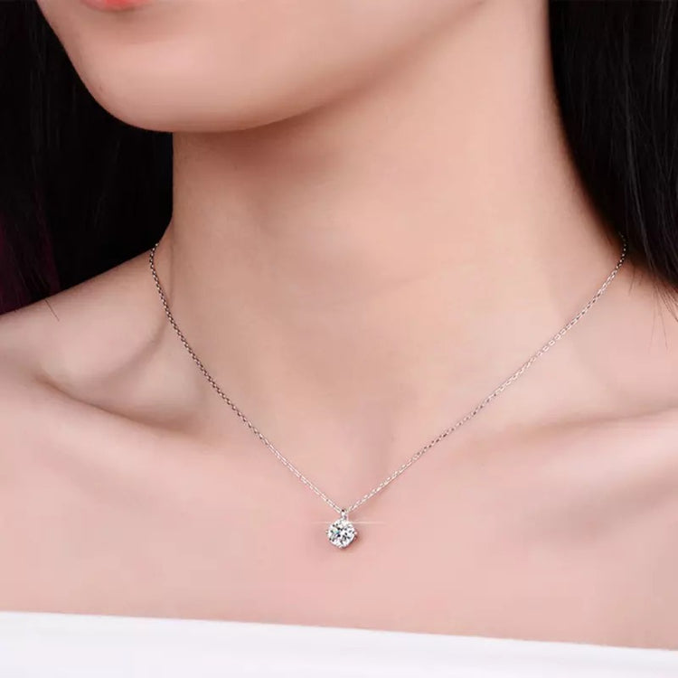 Ciondolo Argento Diamante | Ciondolo Donna Diamanti | Preziosi Milano