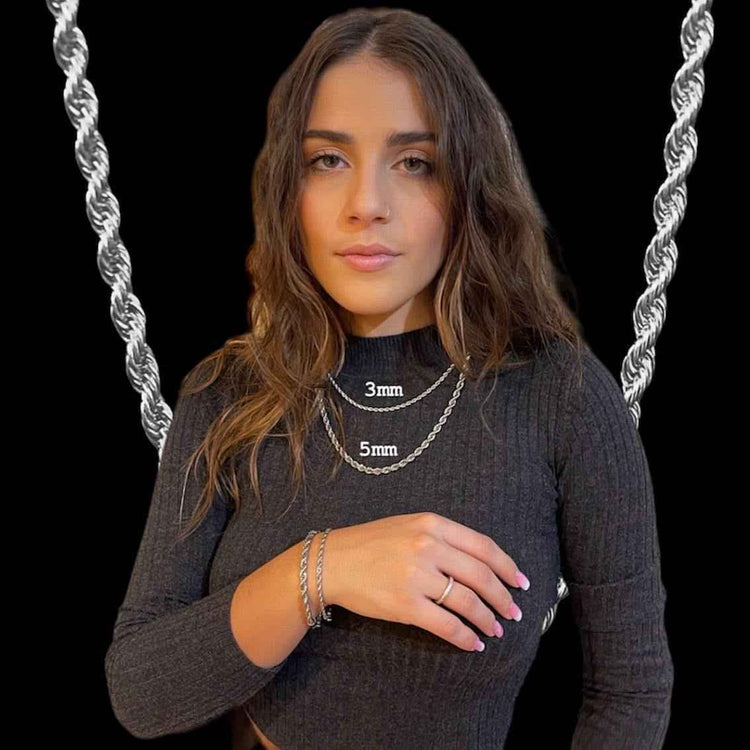 Bracciale Treccia Argento | Braccialetto a Treccia | Preziosi Milano