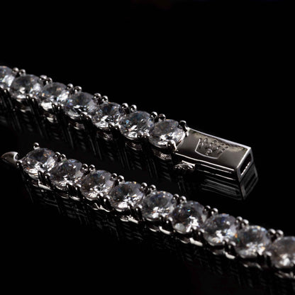 Bracciale Tennis Di Lusso | Rhodium Tennis Bracelet | Preziosi Milano