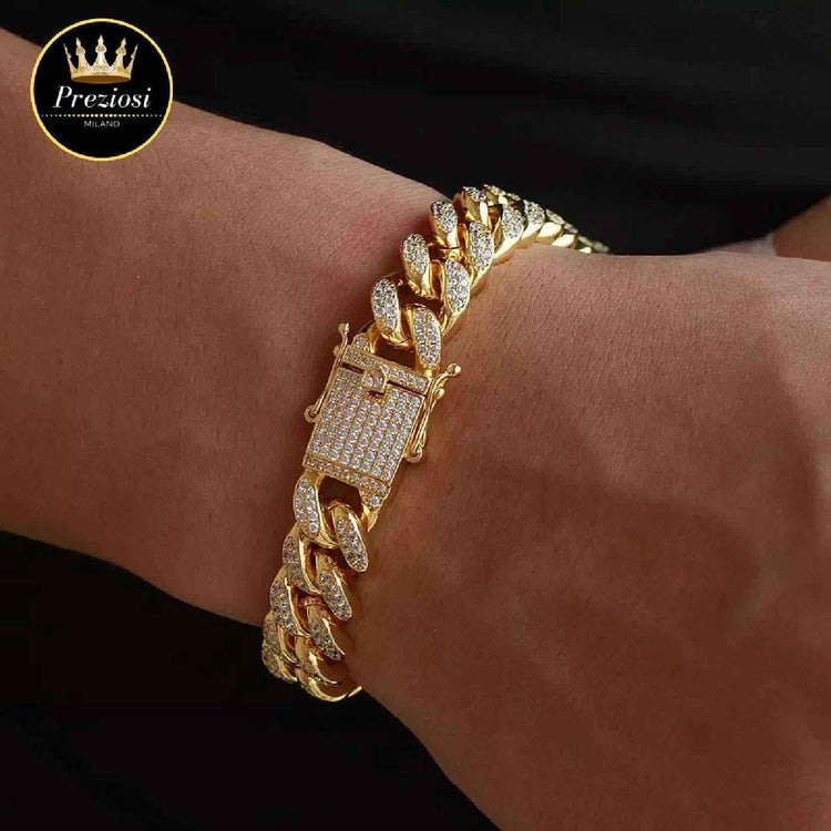 Bracciale Cool Oro | Bracciale Da Uomo Con Diamanti | Preziosi Milano