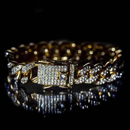 Bracciale Cool Oro | Bracciale Da Uomo Con Diamanti | Preziosi Milano