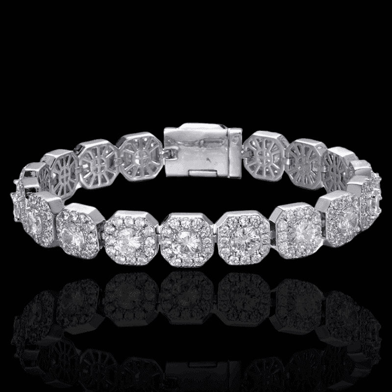 Bracciale Ice Style Rhodium | Bracciale Rap Trap | Preziosi Milano