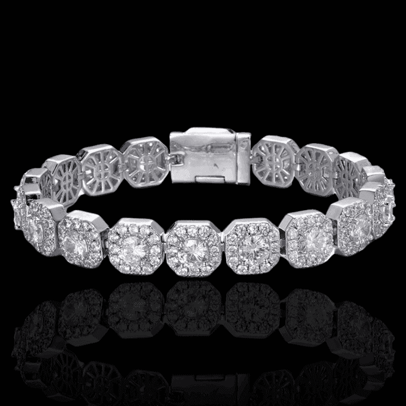 Bracciale Ice Style Rhodium | Bracciale Rap Trap | Preziosi Milano