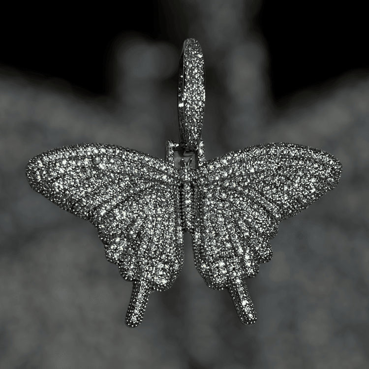 Ciondolo Farfalla Luxury Rhodium | Ciondolo Farfalla | Preziosi Milano