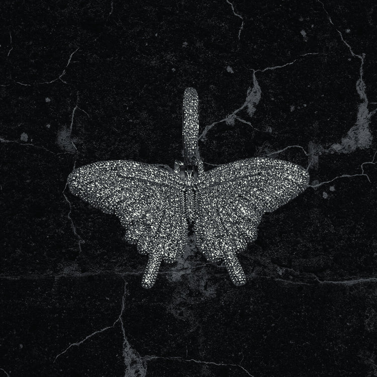 Ciondolo Farfalla Luxury Rhodium | Ciondolo Farfalla | Preziosi Milano