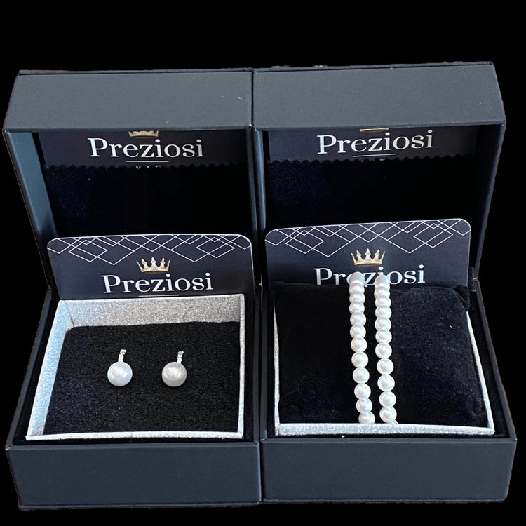 Parure Collana Di Perle | Collana Perle & Orecchini | Preziosi Milano