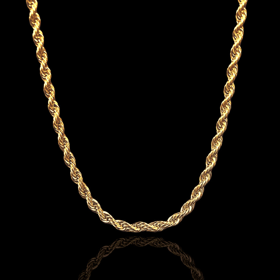 Collana Treccia Oro | Collana Intrecciata Unisex | Preziosi Milano