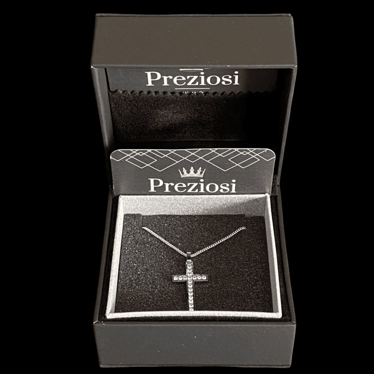 Collana Croce Diamantata | Collana Croce | Preziosi Milano
