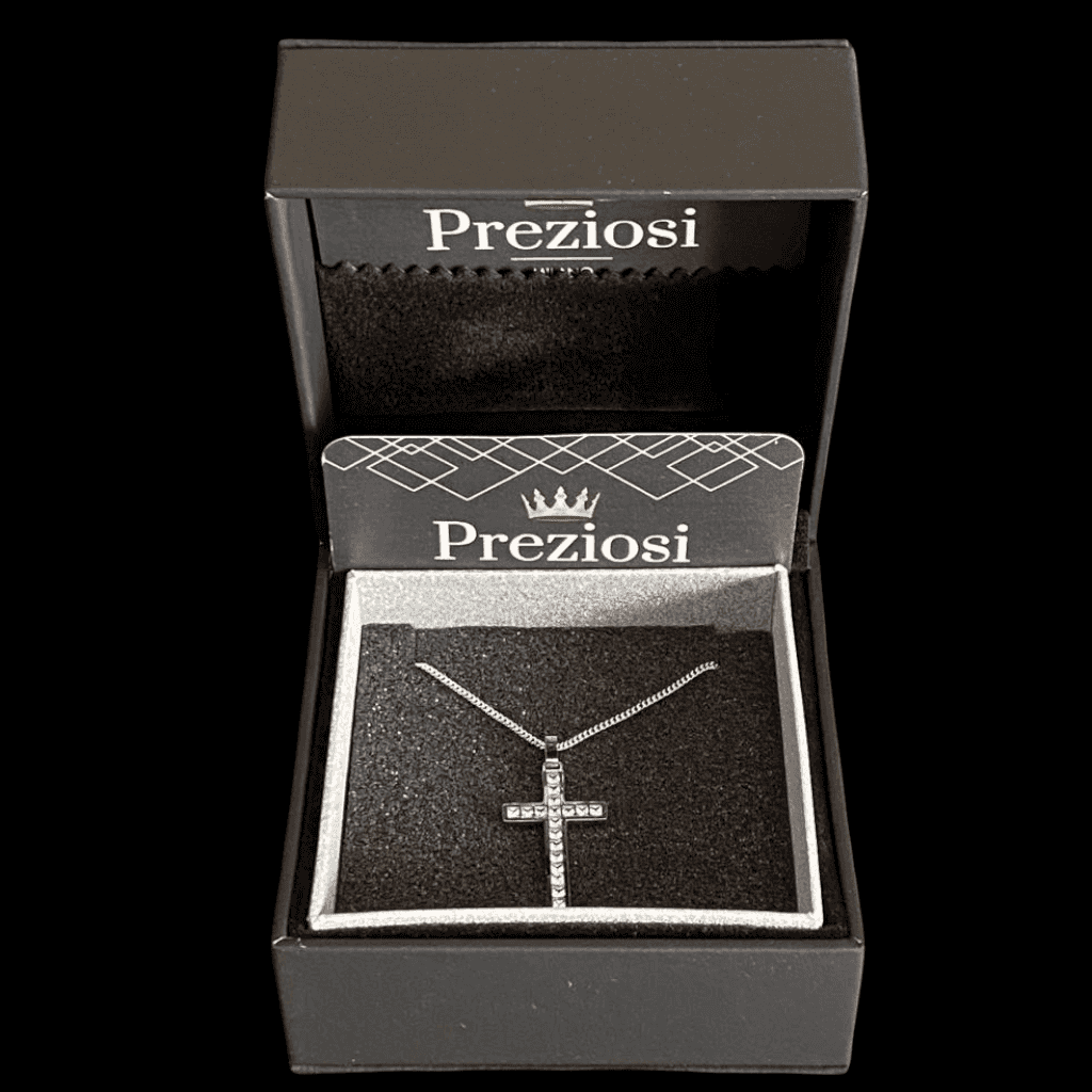Collana Croce Diamantata | Collana Croce | Preziosi Milano