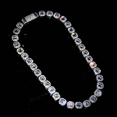 Collana Ice Style Luxury Rhodium 11mm - Preziosi Milano