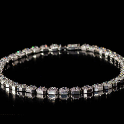 Collana Ice Style Luxury Rhodium 11mm - Preziosi Milano