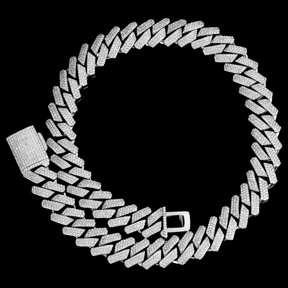 Collana Cubana Con Zirconi Cubici | Collana Cubana | Preziosi Milano