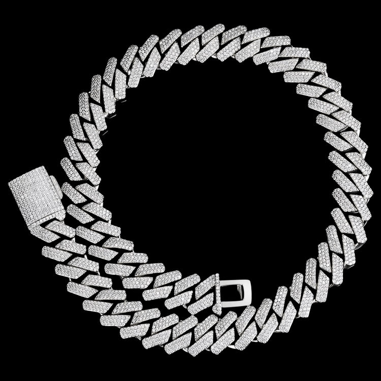 Collana Cubana Con Zirconi Cubici | Collana Cubana | Preziosi Milano