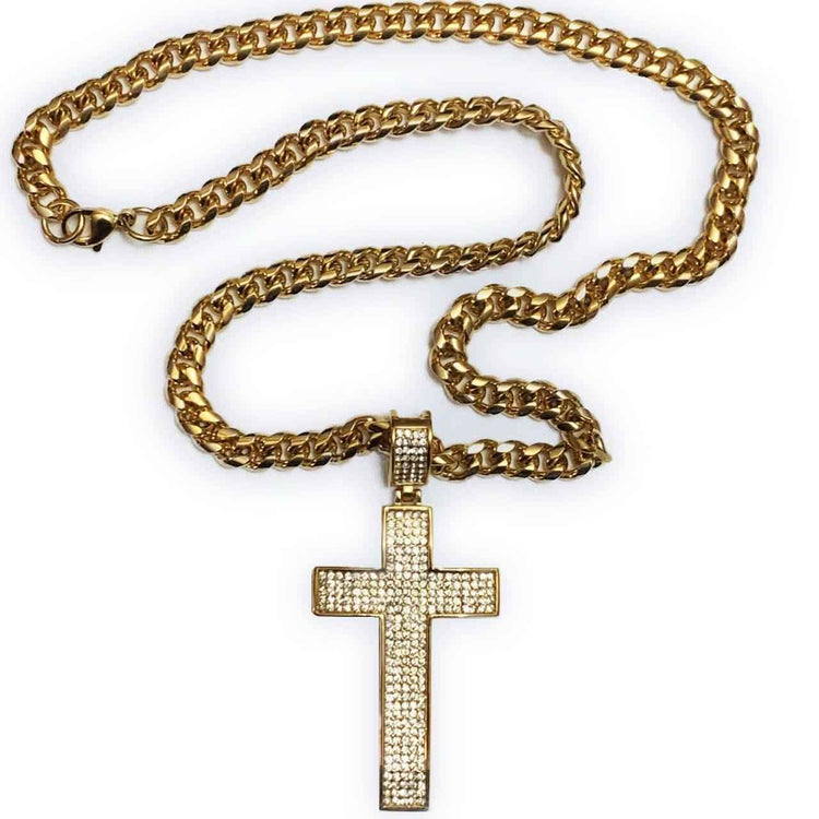 Collana Di Diamanti Croce D'oro | Preziosi Milano