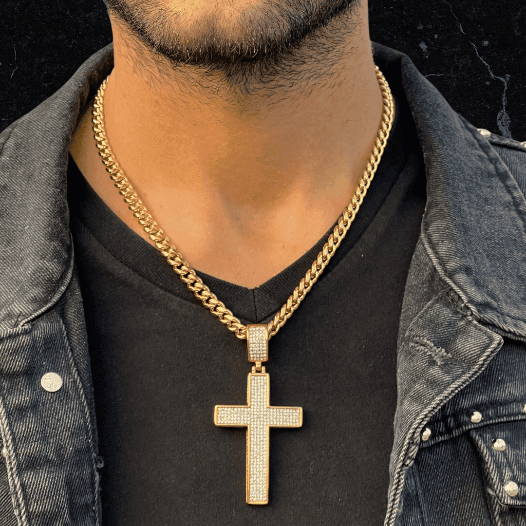 Collana Di Diamanti Croce D'oro | Preziosi Milano