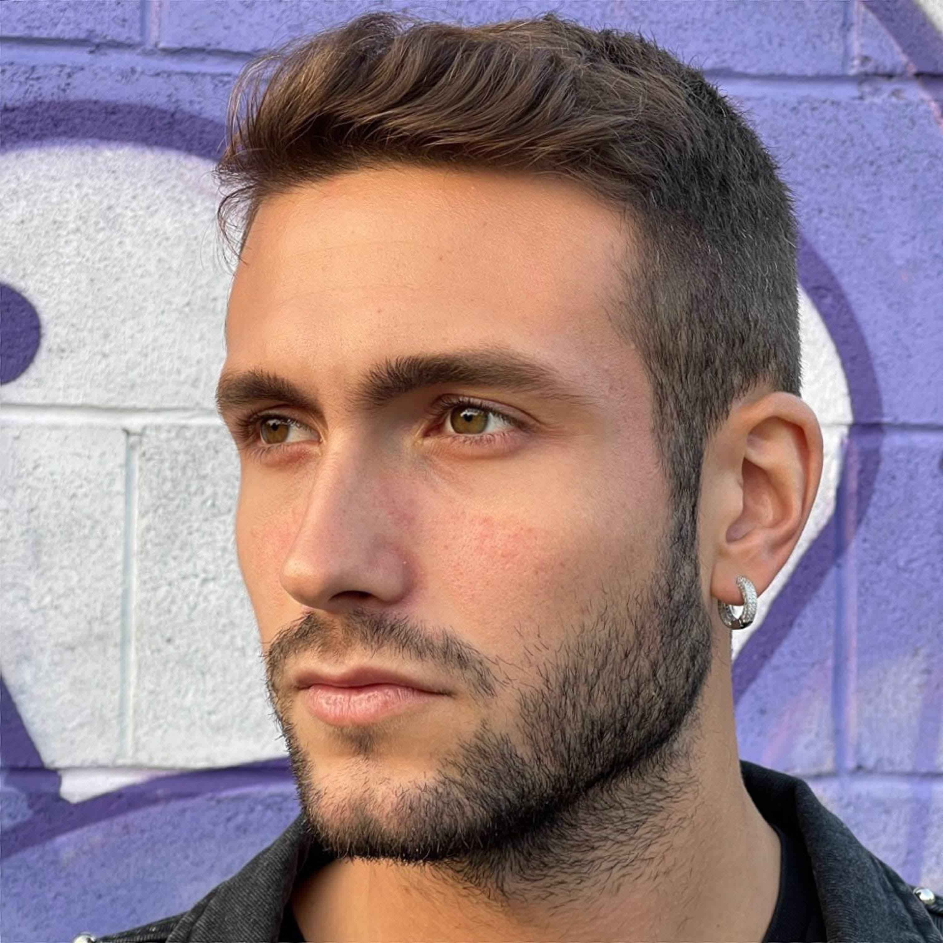 Orecchini a Cerchio Di Diamanti | Orecchini Da Uomo | Preziosi Milano