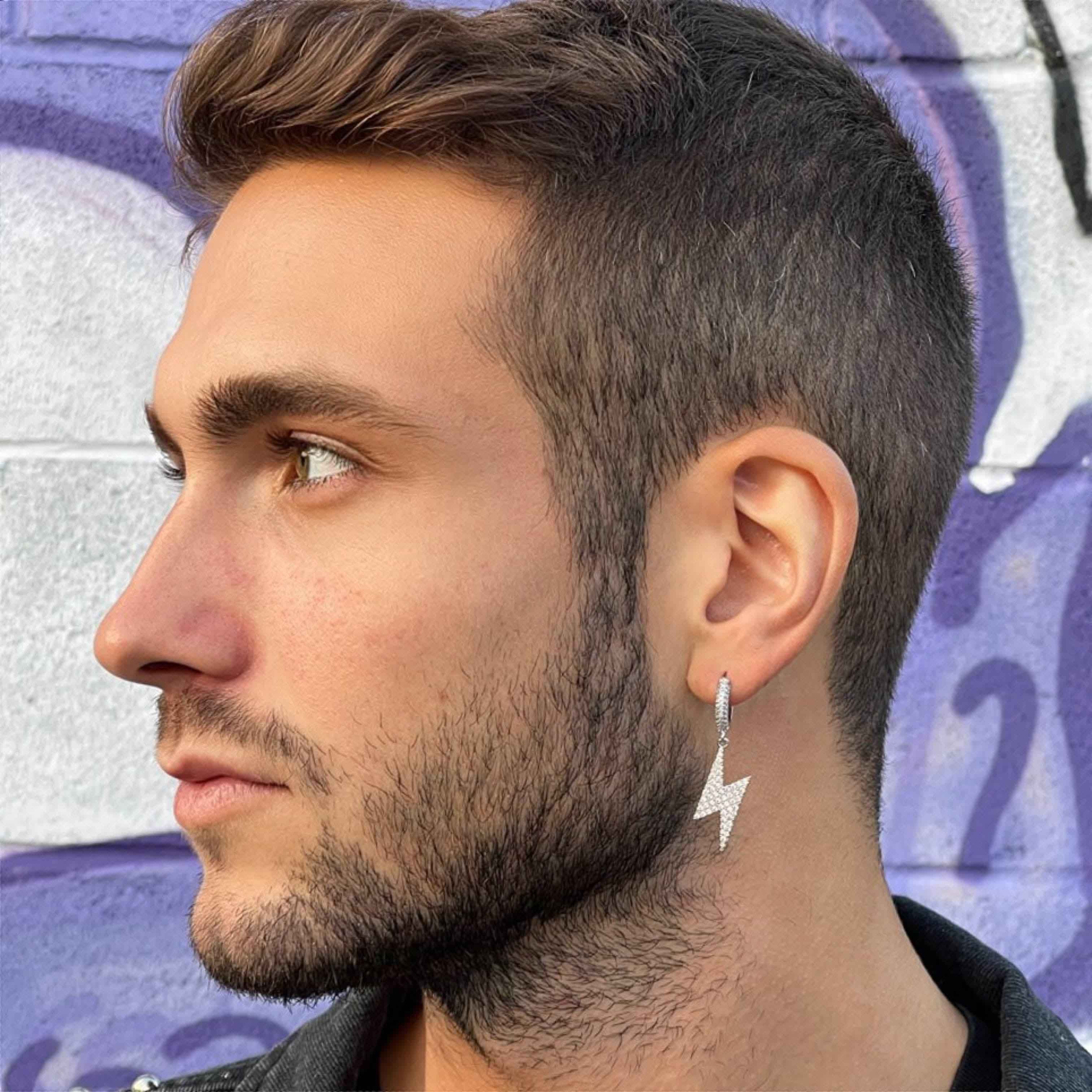 Orecchini Thunderbolt Da Uomo | Orecchini Thunderbolt |Preziosi Milano