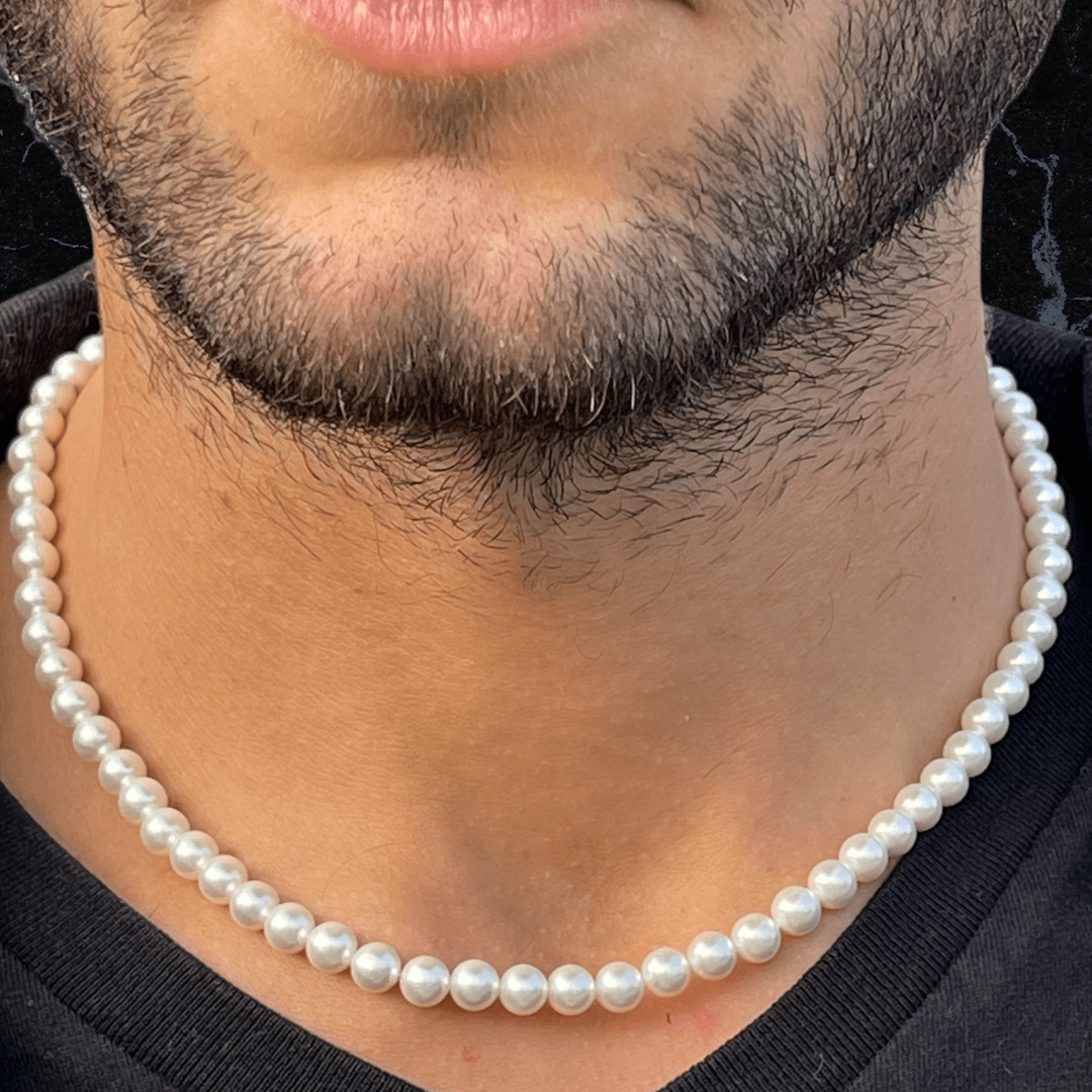 Collana Di Perle Unisex | Collana Di Perle Bianche | Preziosi Milano